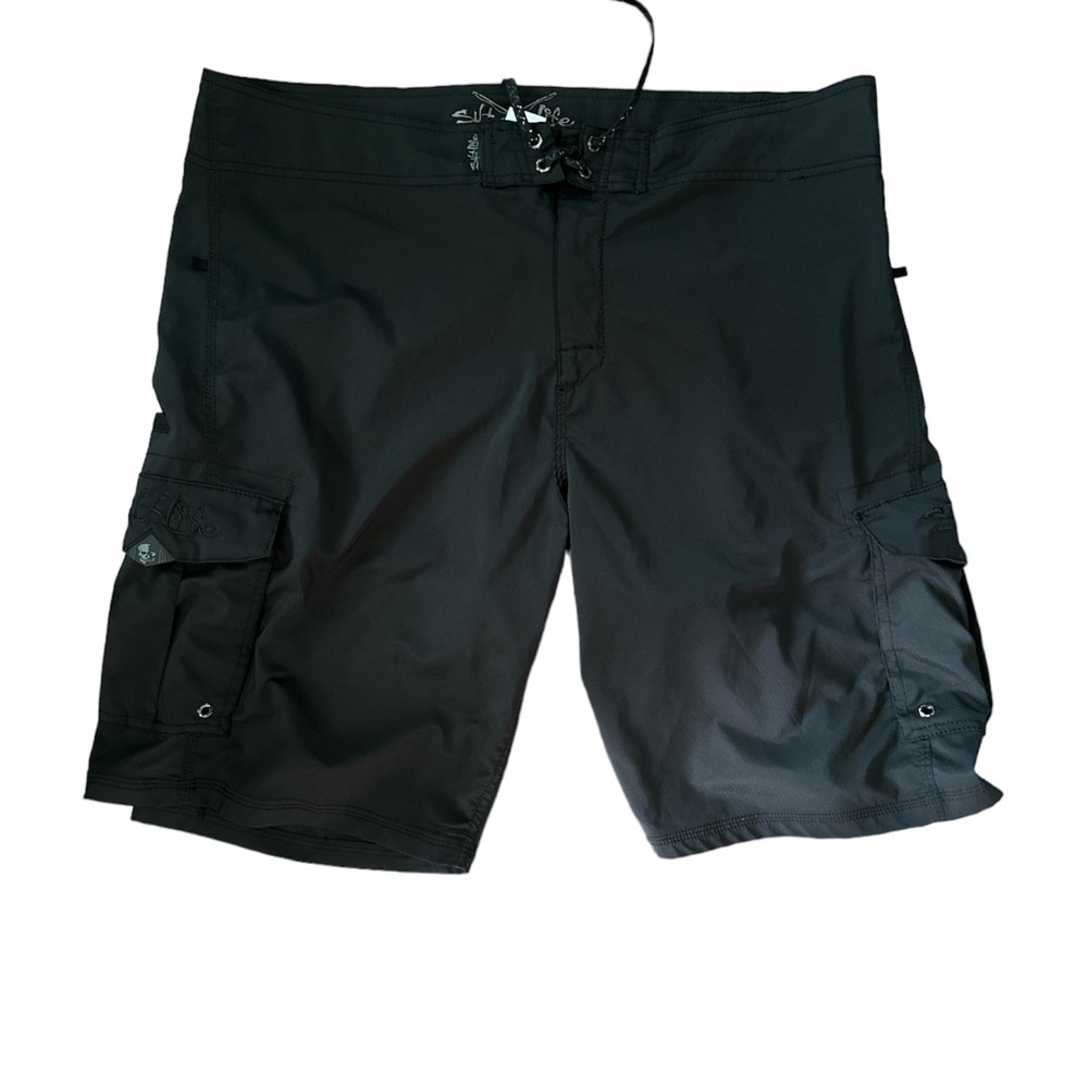 Salt life black swimming cargo shorts